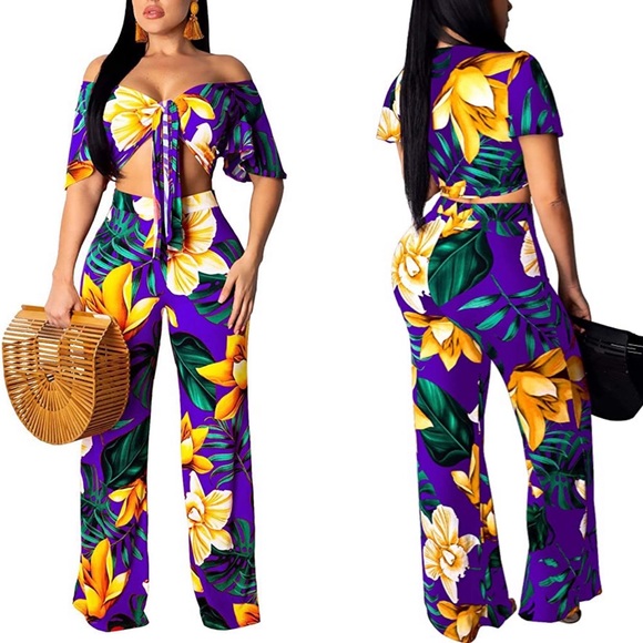 Crop top & pants set - Picture 2 of 5